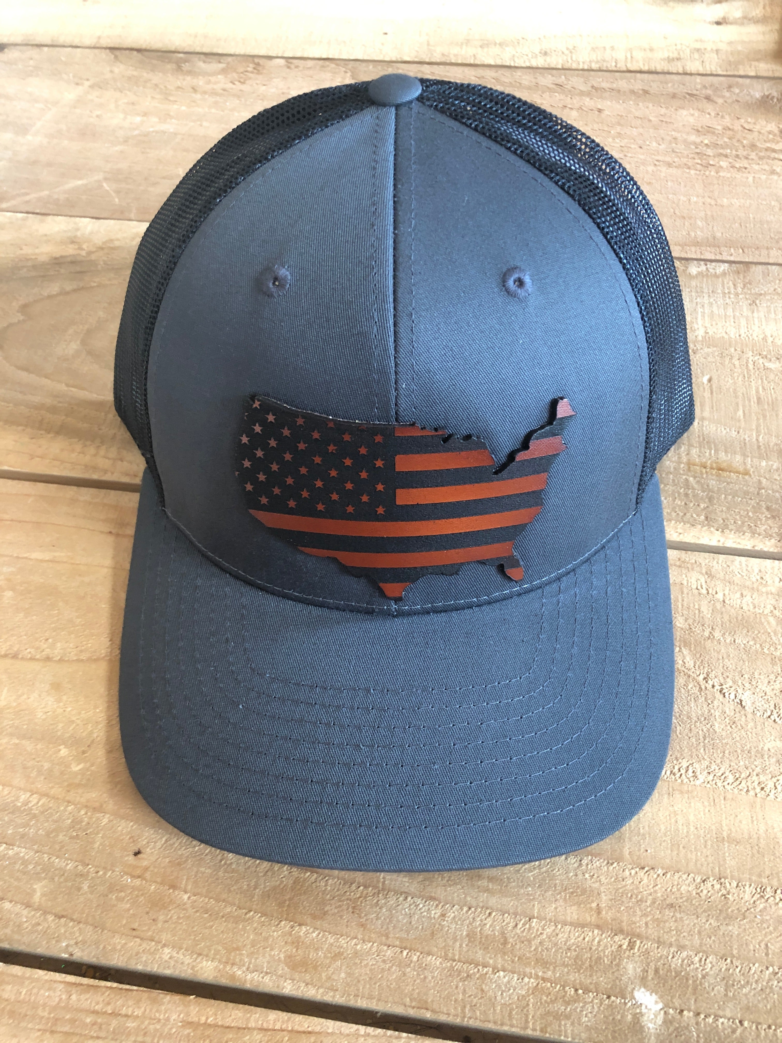 Custom Leather Patch Hat – Driftwood Leather Co.