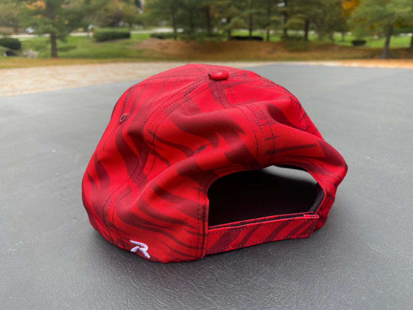 Chardon Hilltoppers Red/Black Streak Cap