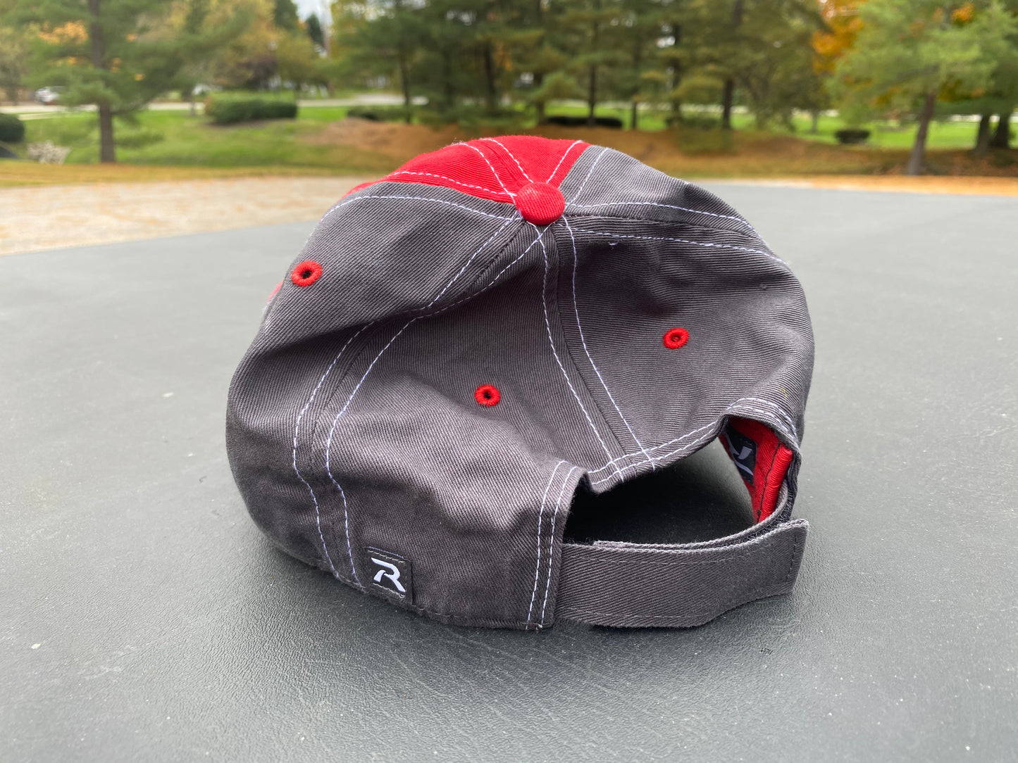 Chardon Hilltoppers Embroidered Red/Charcoal Cap