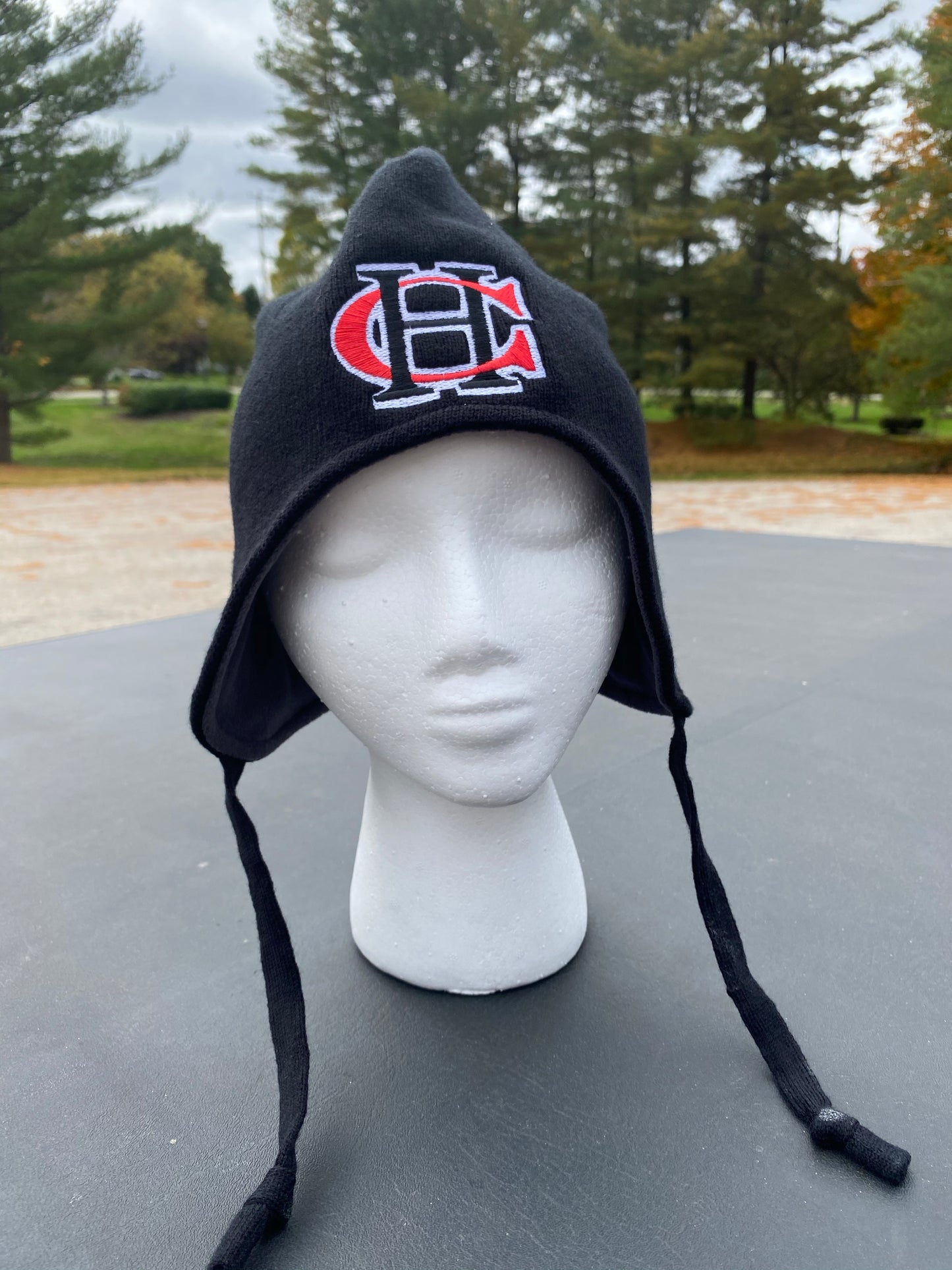 Embroidered Black Richardson Snow Hat with CH Logo