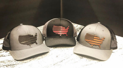 USA Leather Patch Hat