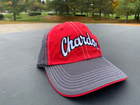Chardon Hilltoppers Embroidered Red/Charcoal Cap
