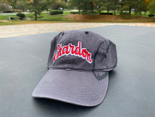 Chardon Hilltoppers Embroidered Football Graphic Cap